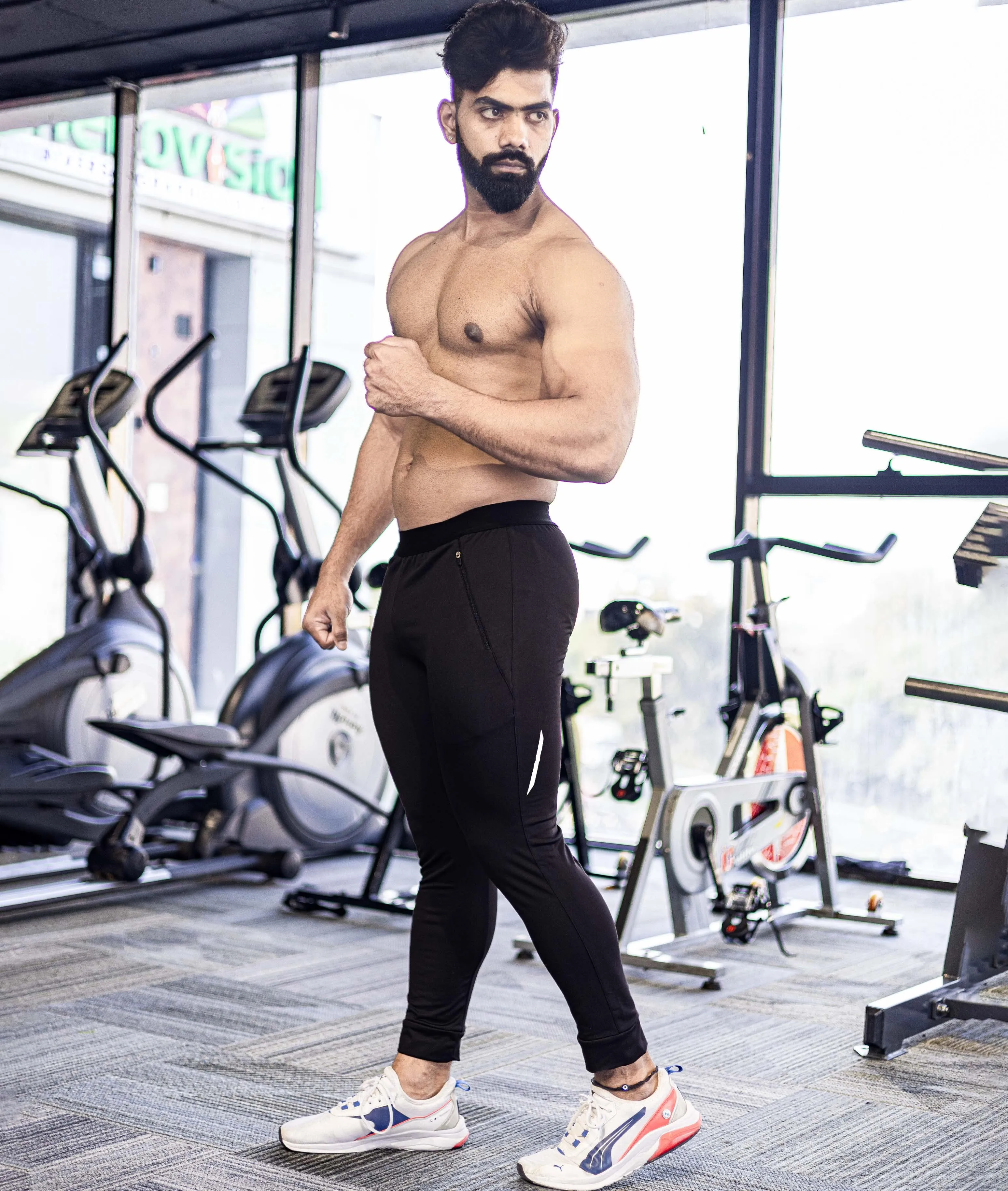 103 Perfection GymX Joggers: Epic Black