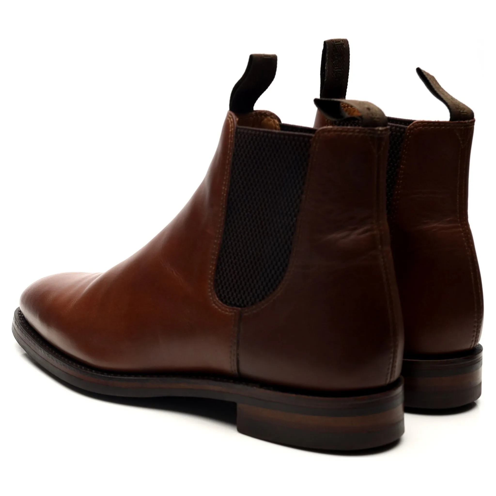 1880 'Chatsworth' Brown Leather Chelsea Boots UK 7 G