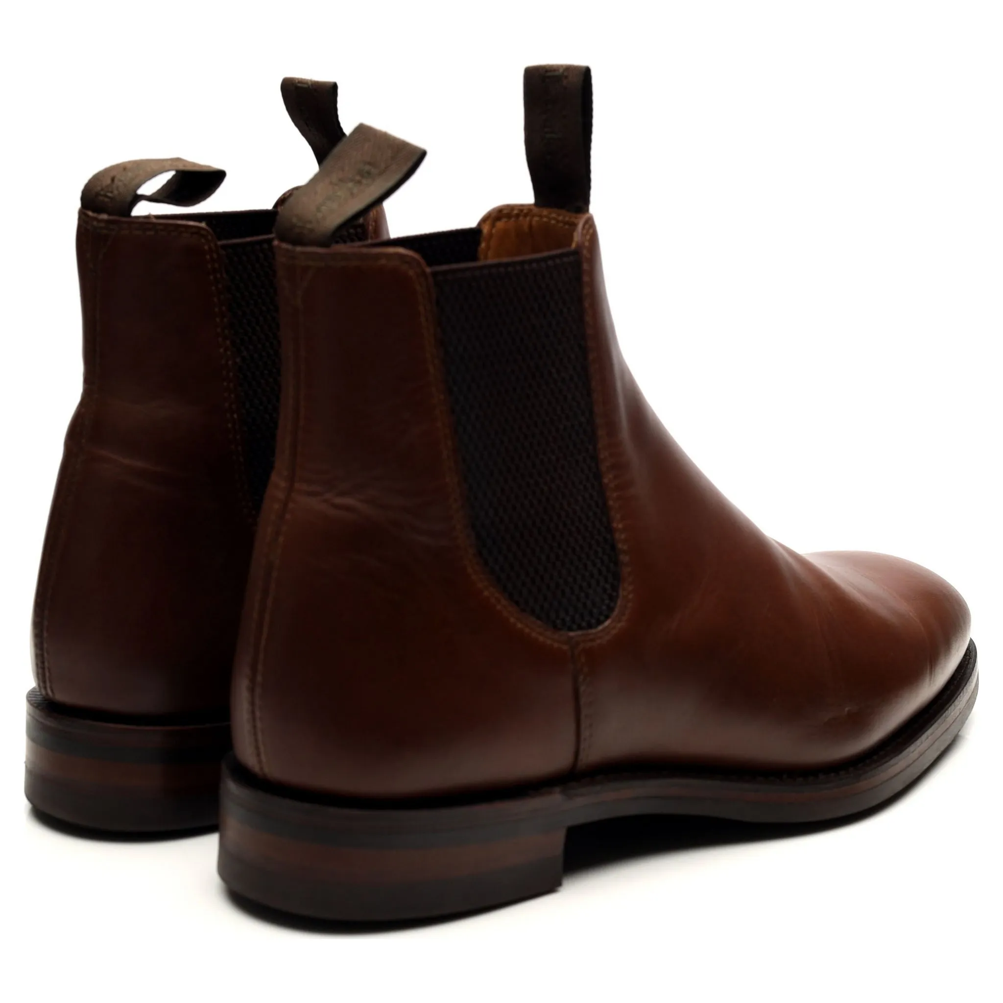 1880 'Chatsworth' Brown Leather Chelsea Boots UK 7 G