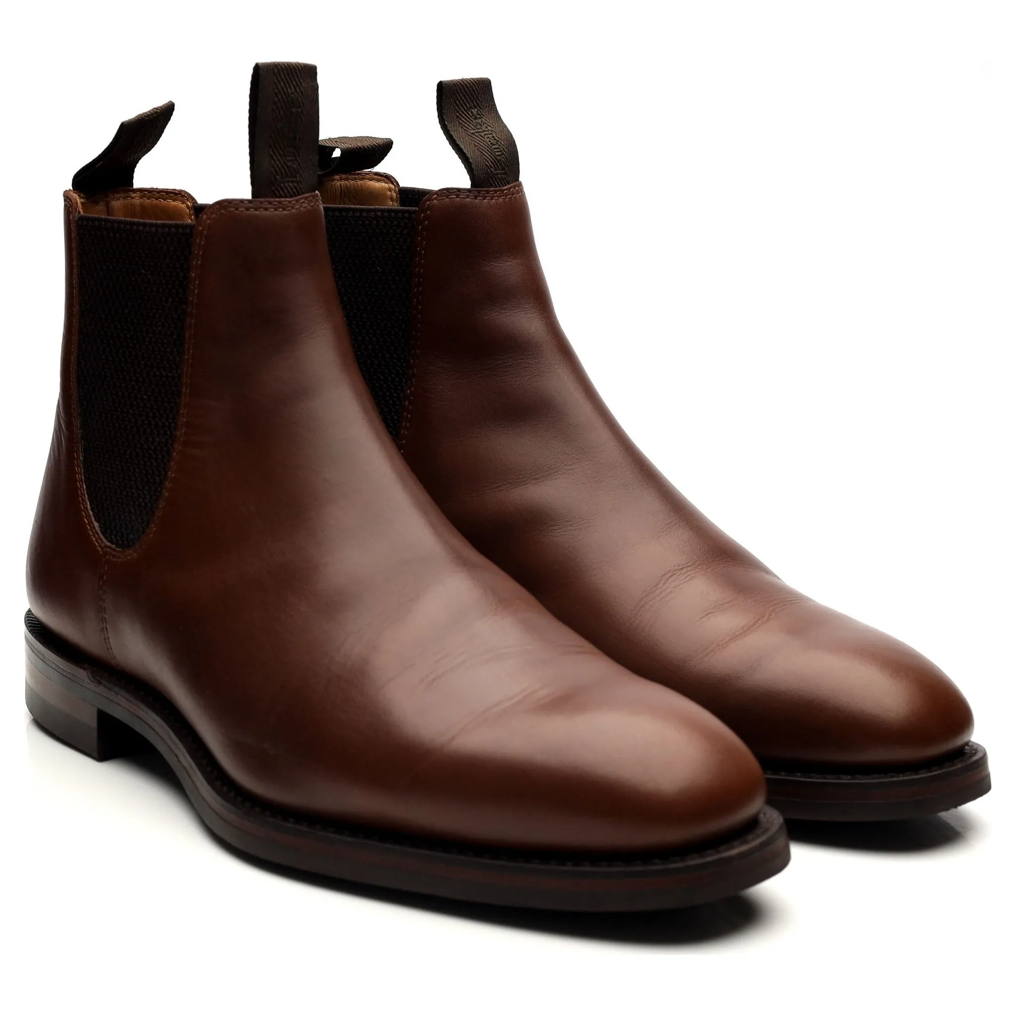 1880 'Chatsworth' Brown Leather Chelsea Boots UK 7 G