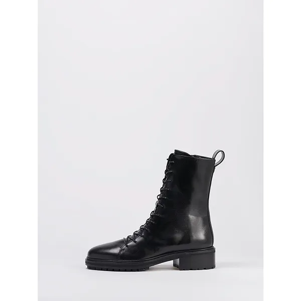 Aeyde Isa Combat Boot Black