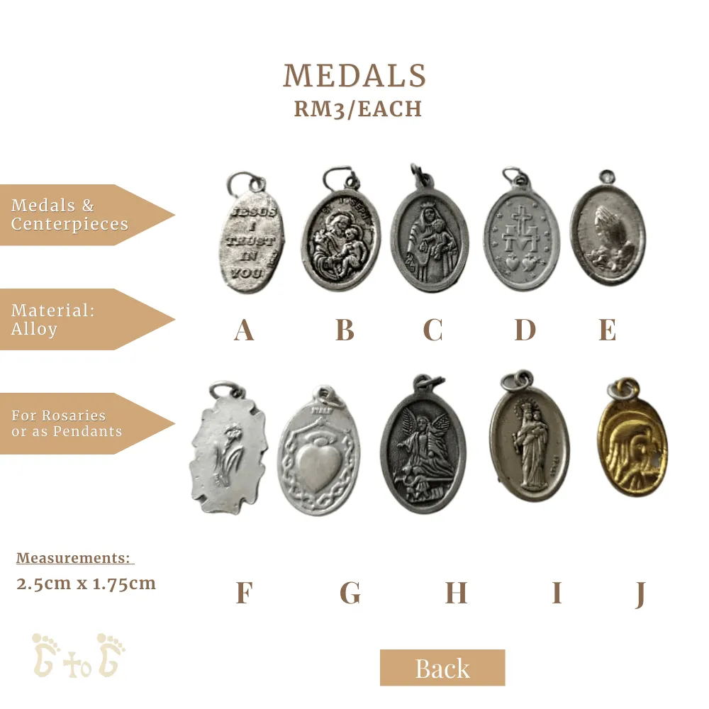 Alloy Medals (Assorted Designs)