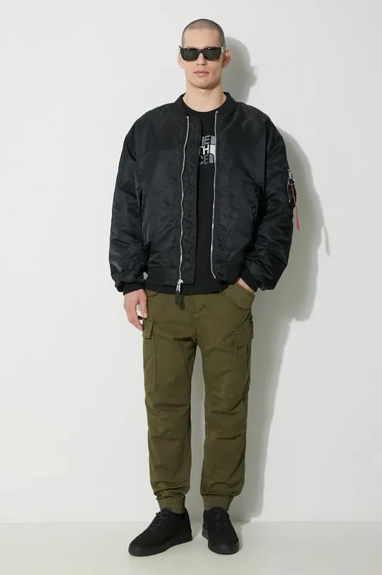 Alpha Industries cotton trousers Airman Pant green color 188201.142