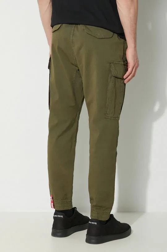 Alpha Industries cotton trousers Airman Pant green color 188201.142