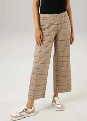 Aniston Check Print Culottes | Grattan