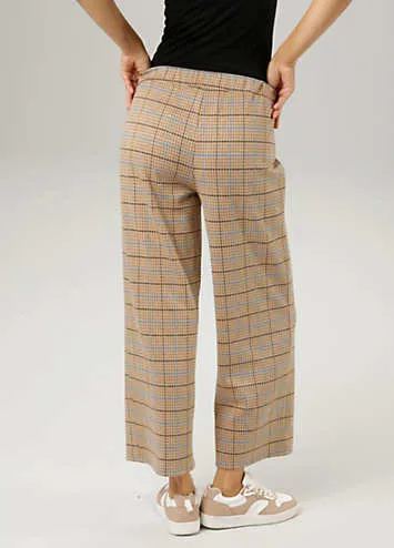 Aniston Check Print Culottes | Grattan