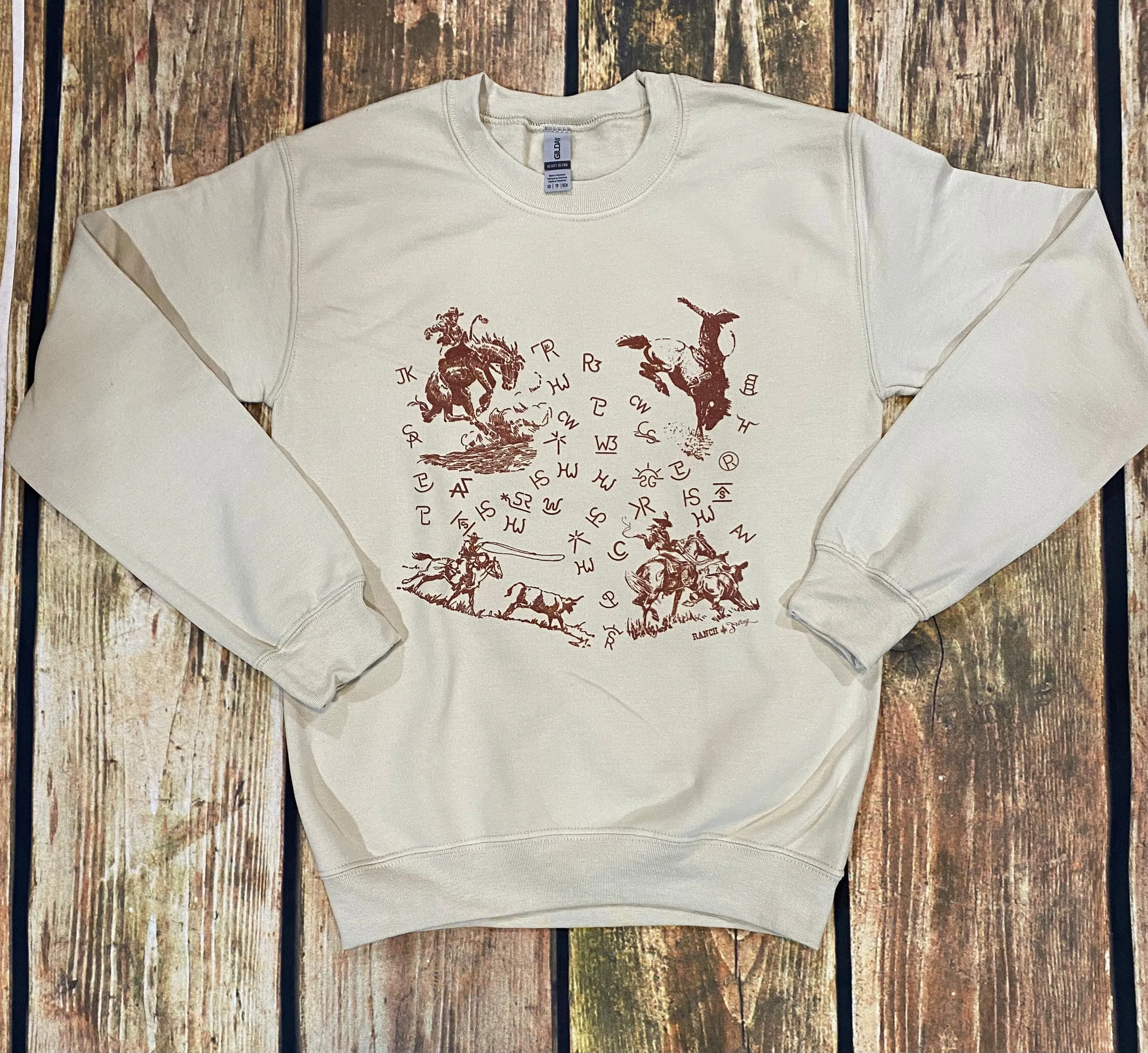 Another Bucking Bronc Branding Sweatshirt