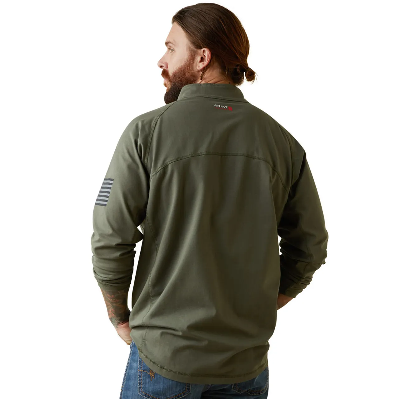 Ariat | FR Combat Stretch 1/4 Zip LS Work Shirt | Dark Sage