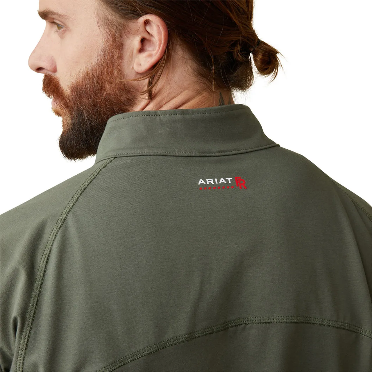 Ariat | FR Combat Stretch 1/4 Zip LS Work Shirt | Dark Sage