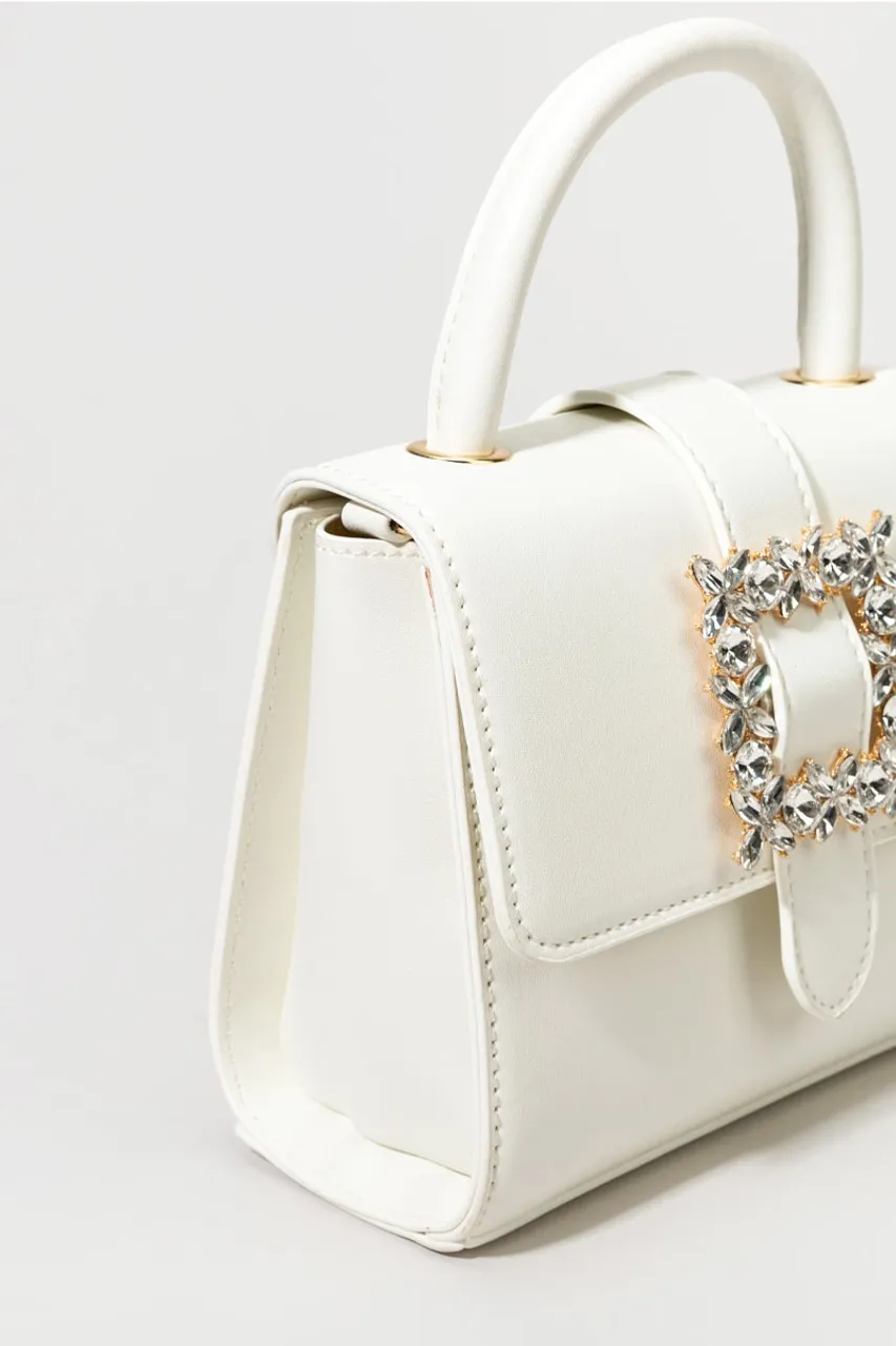 Aurora Rhinestone Buckle Satchel