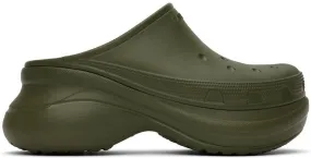 Balenciaga Khaki Crocs Edition Mules