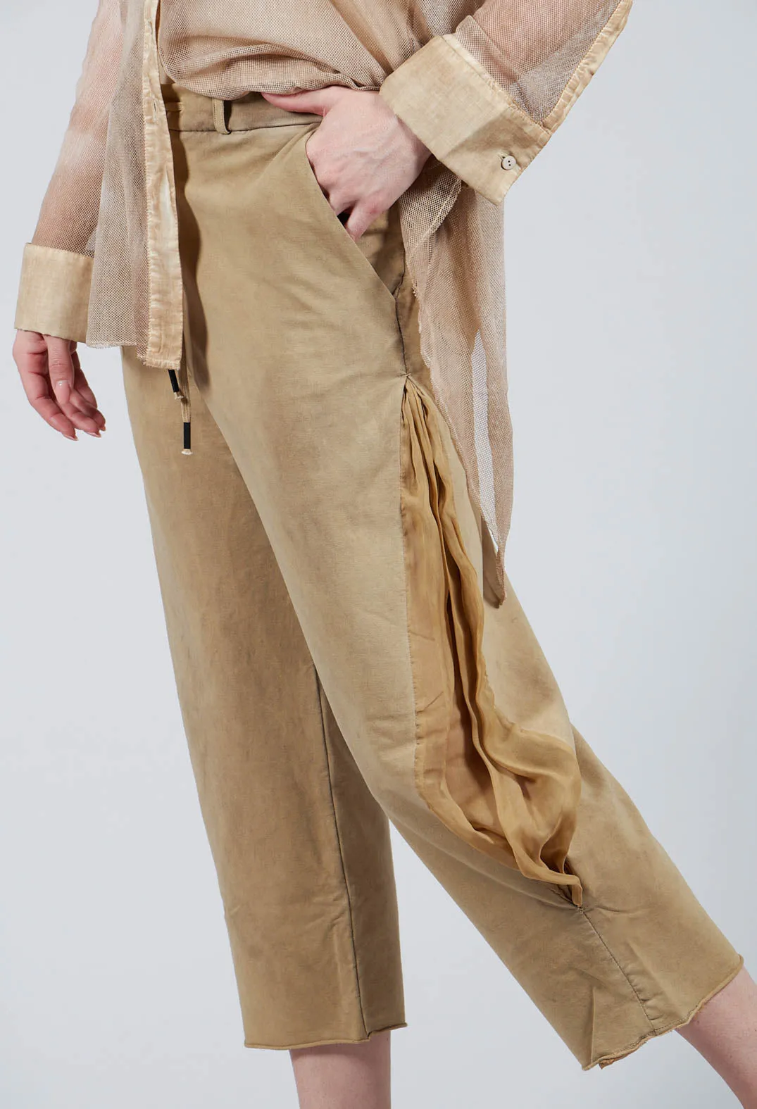 Balloon Leg Culottes in Khaki