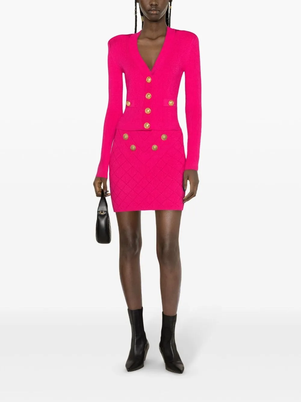 BALMAIN Fuchsia Knitwear for Women, 24SS Fashion