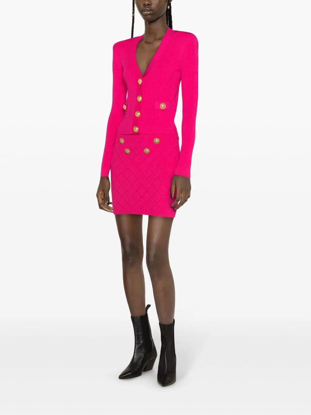 BALMAIN Fuchsia Knitwear for Women, 24SS Fashion