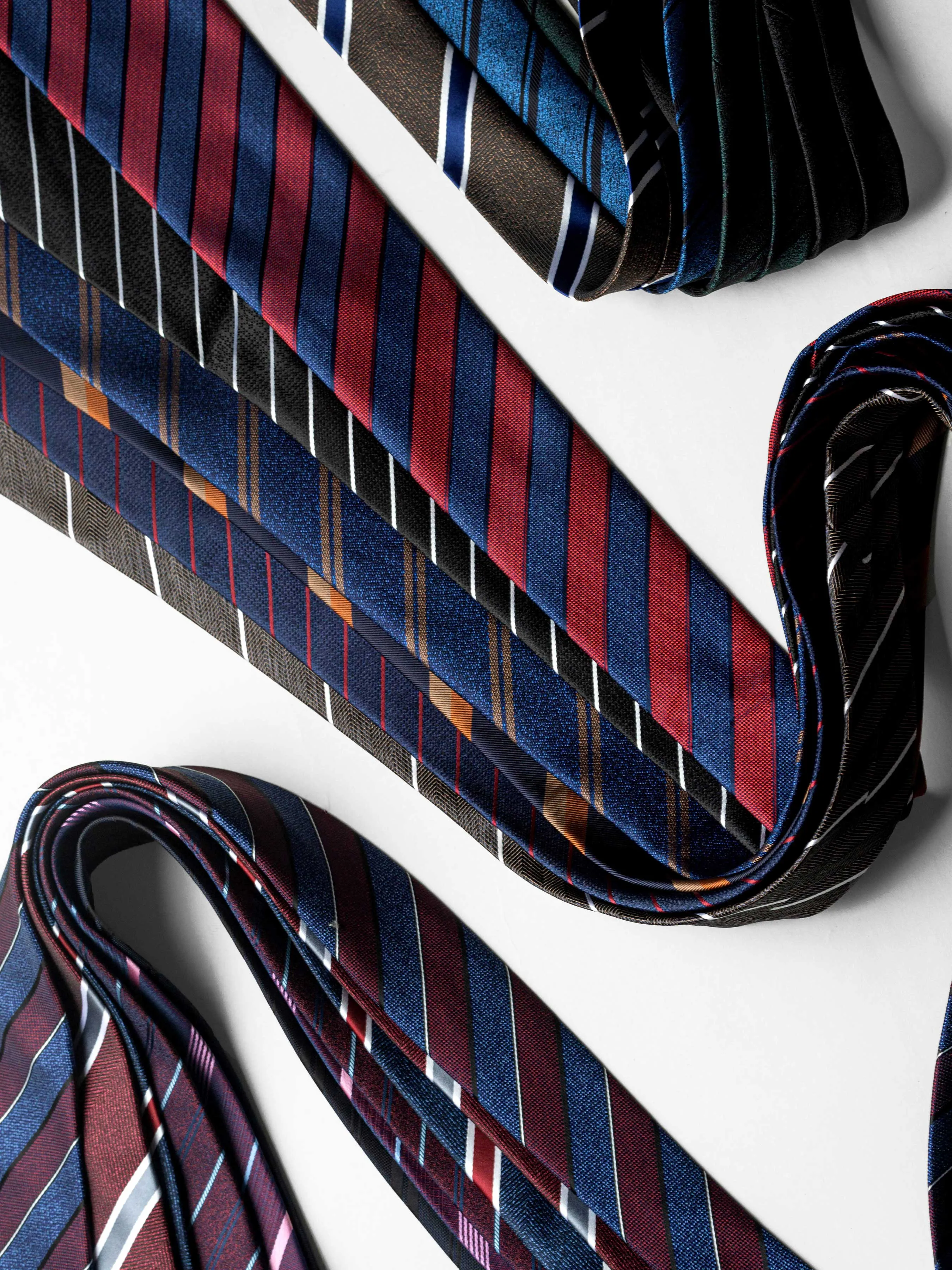 Bar Stripe Tie - Dark Purple