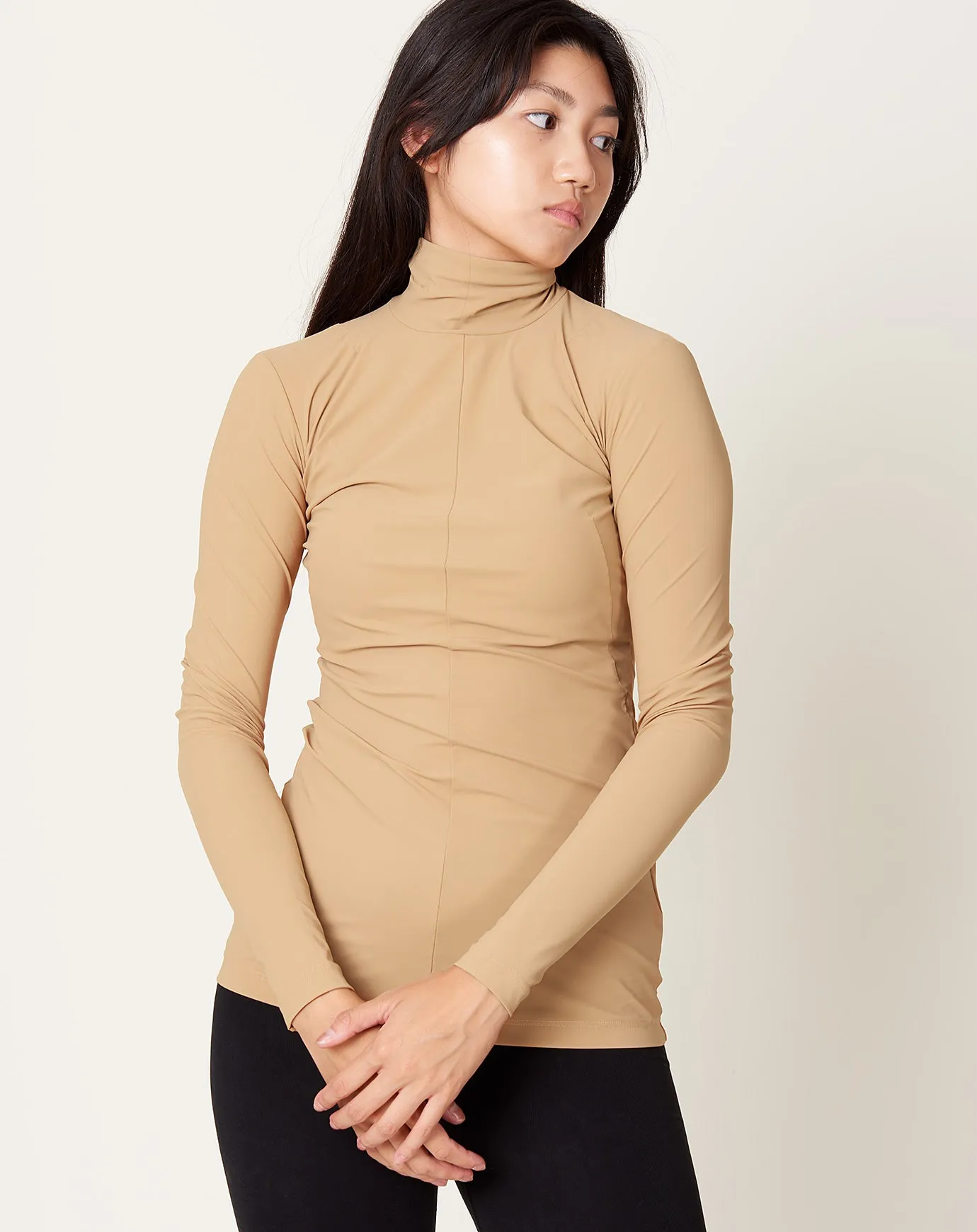 Base Turtleneck in Camel