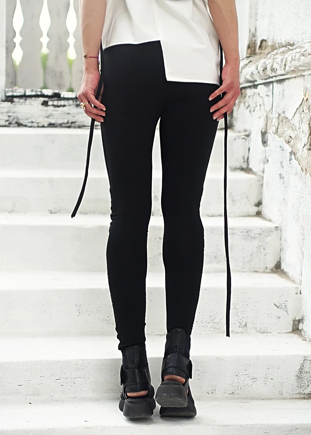 Black long leggings,extravagant women leggings