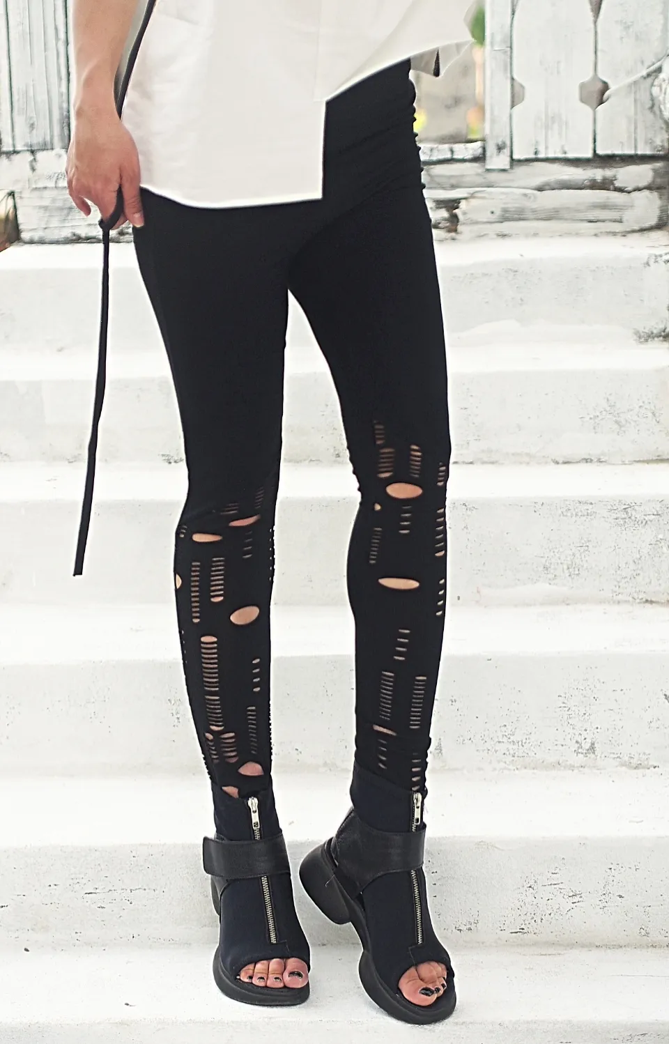 Black long leggings,extravagant women leggings