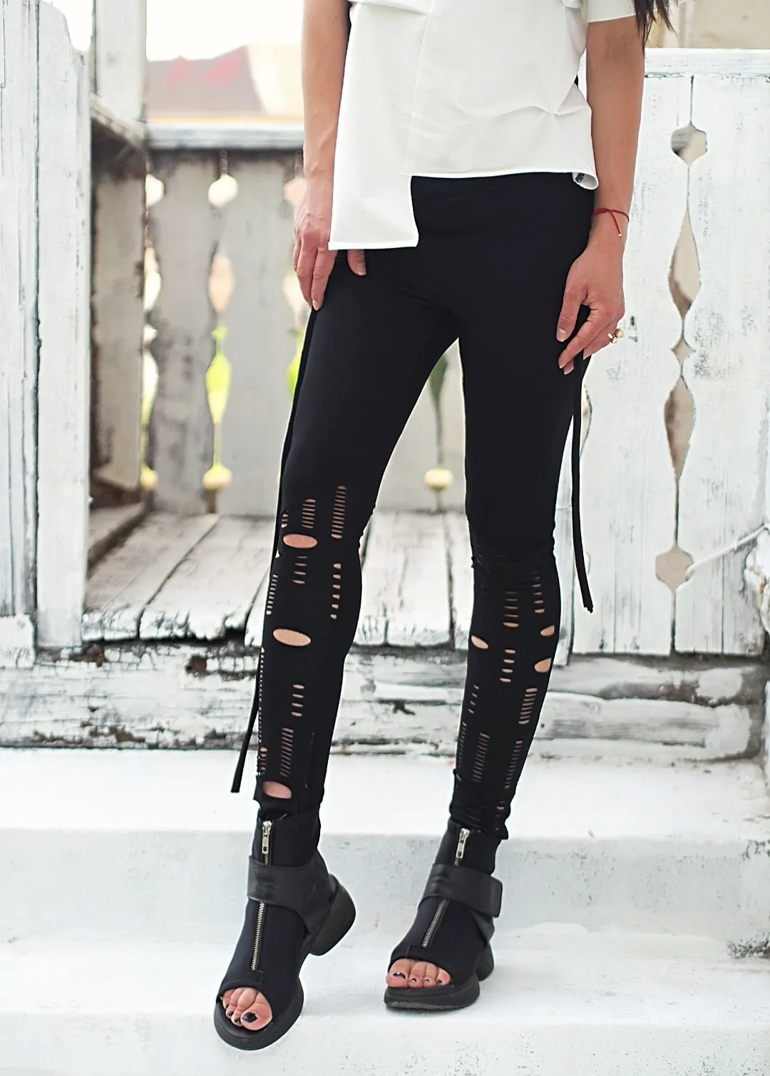 Black long leggings,extravagant women leggings