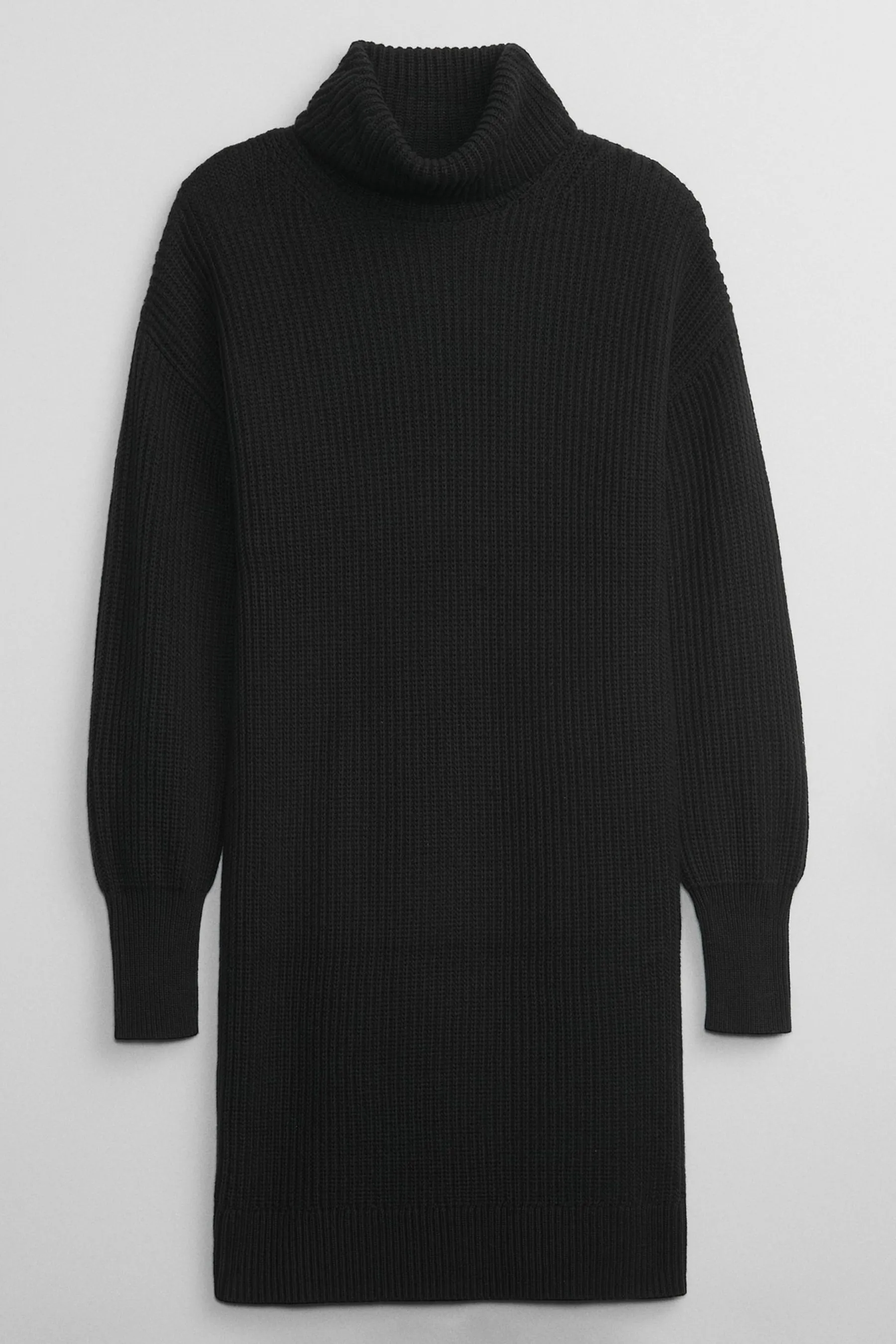 Black Turtleneck Jumper Dress