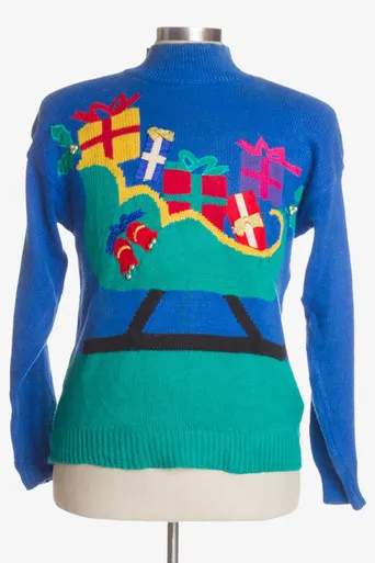 Blue Ugly Christmas Pullover 40956