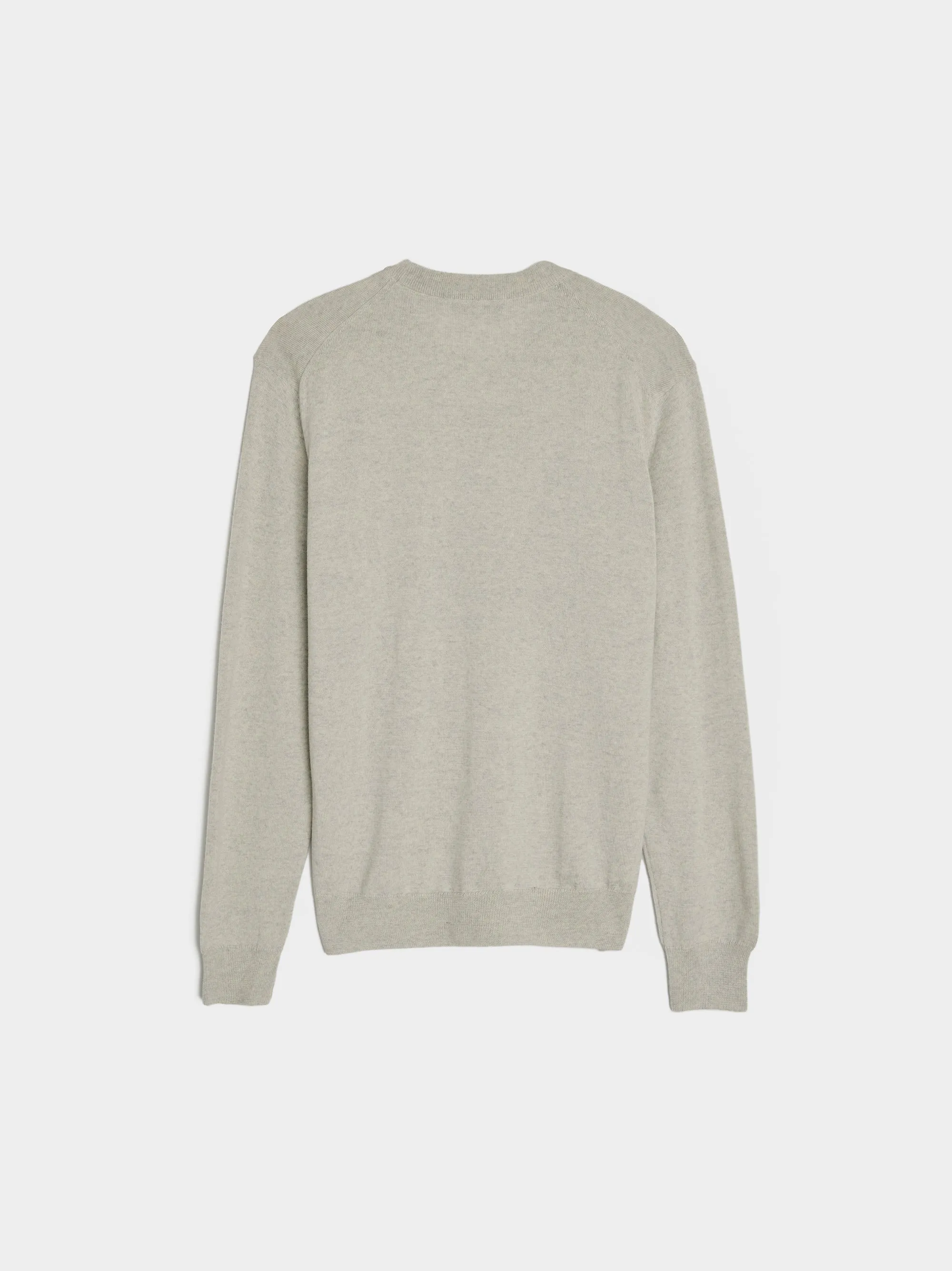 Bold Fox Head Patch Regular Jumper, Light Grey Melange