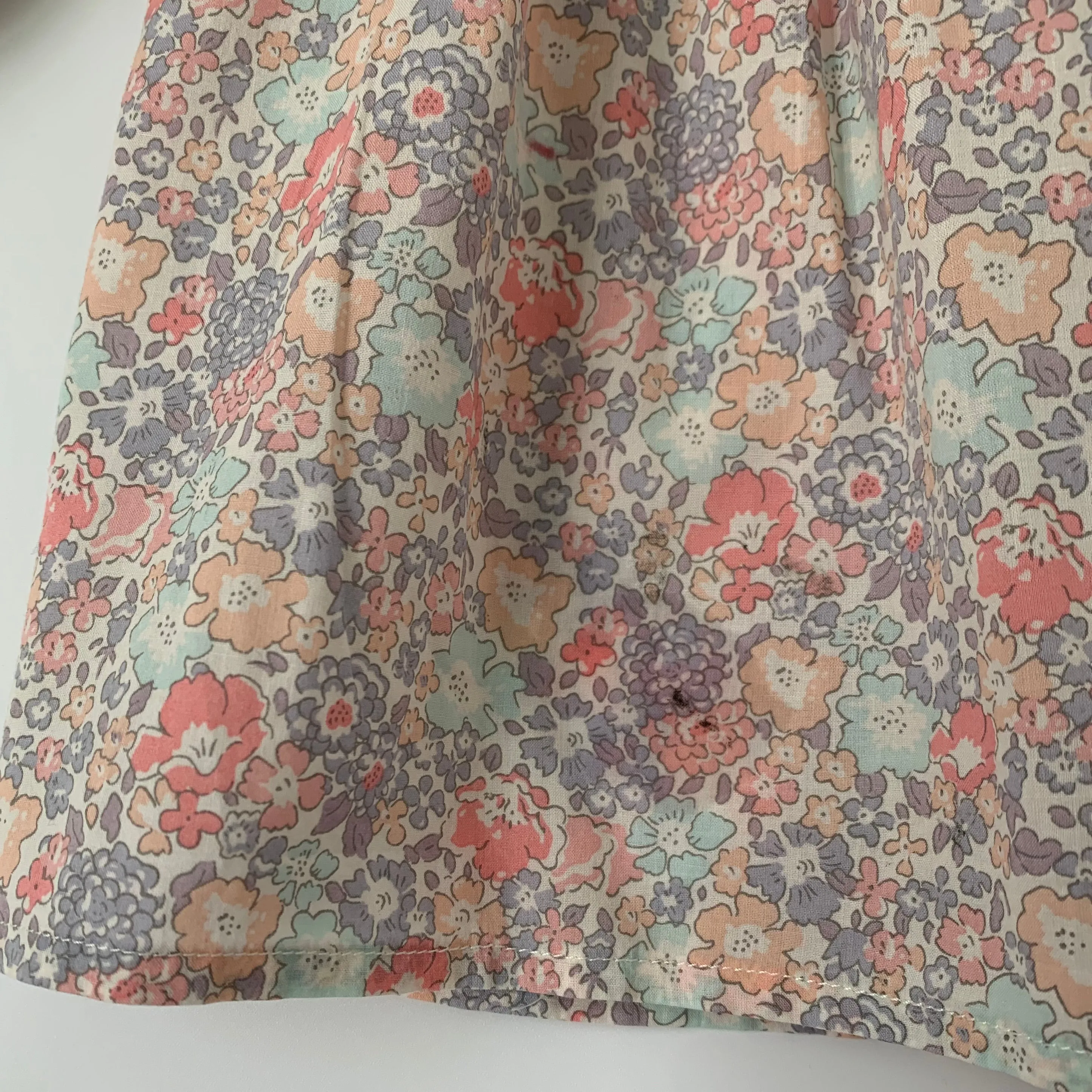 Bonpoint Pastel Hand Smocked Liberty Print Blouse: 2 Years