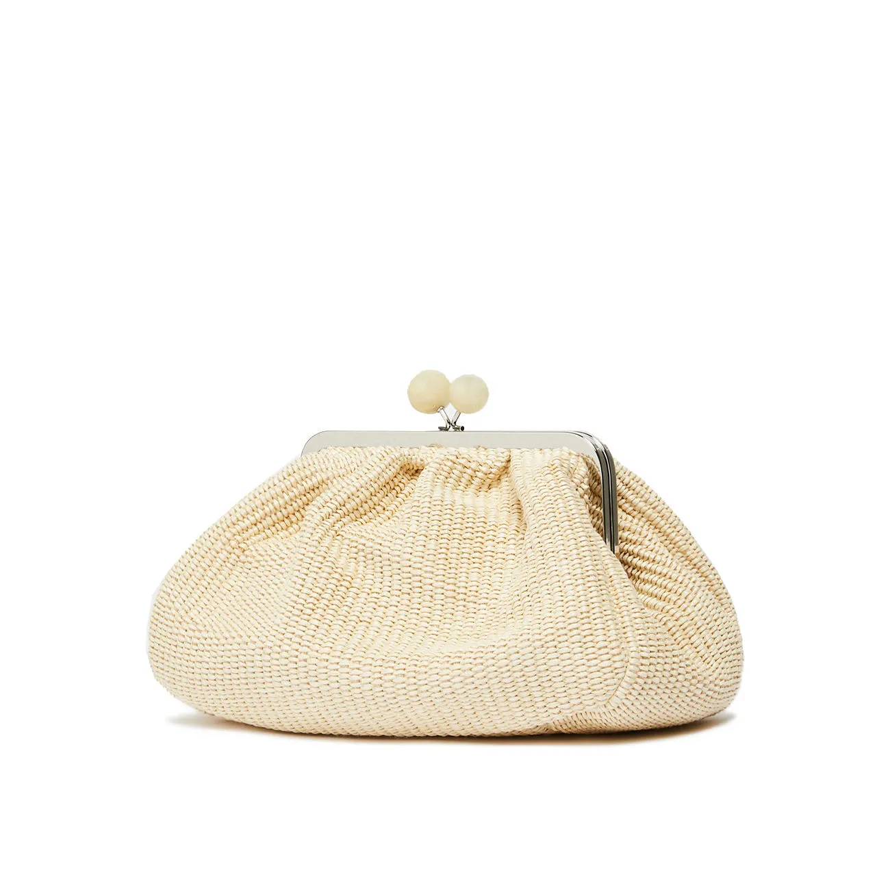 BORSA PASTICCINO FORTUNA IN RAFFIA MEDIUM Donna Naturale