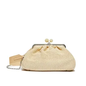 BORSA PASTICCINO FORTUNA IN RAFFIA MEDIUM Donna Naturale