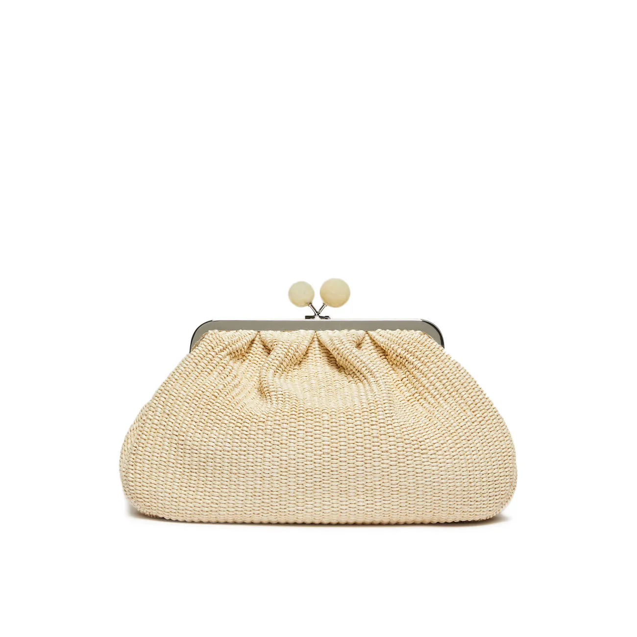 BORSA PASTICCINO FORTUNA IN RAFFIA MEDIUM Donna Naturale