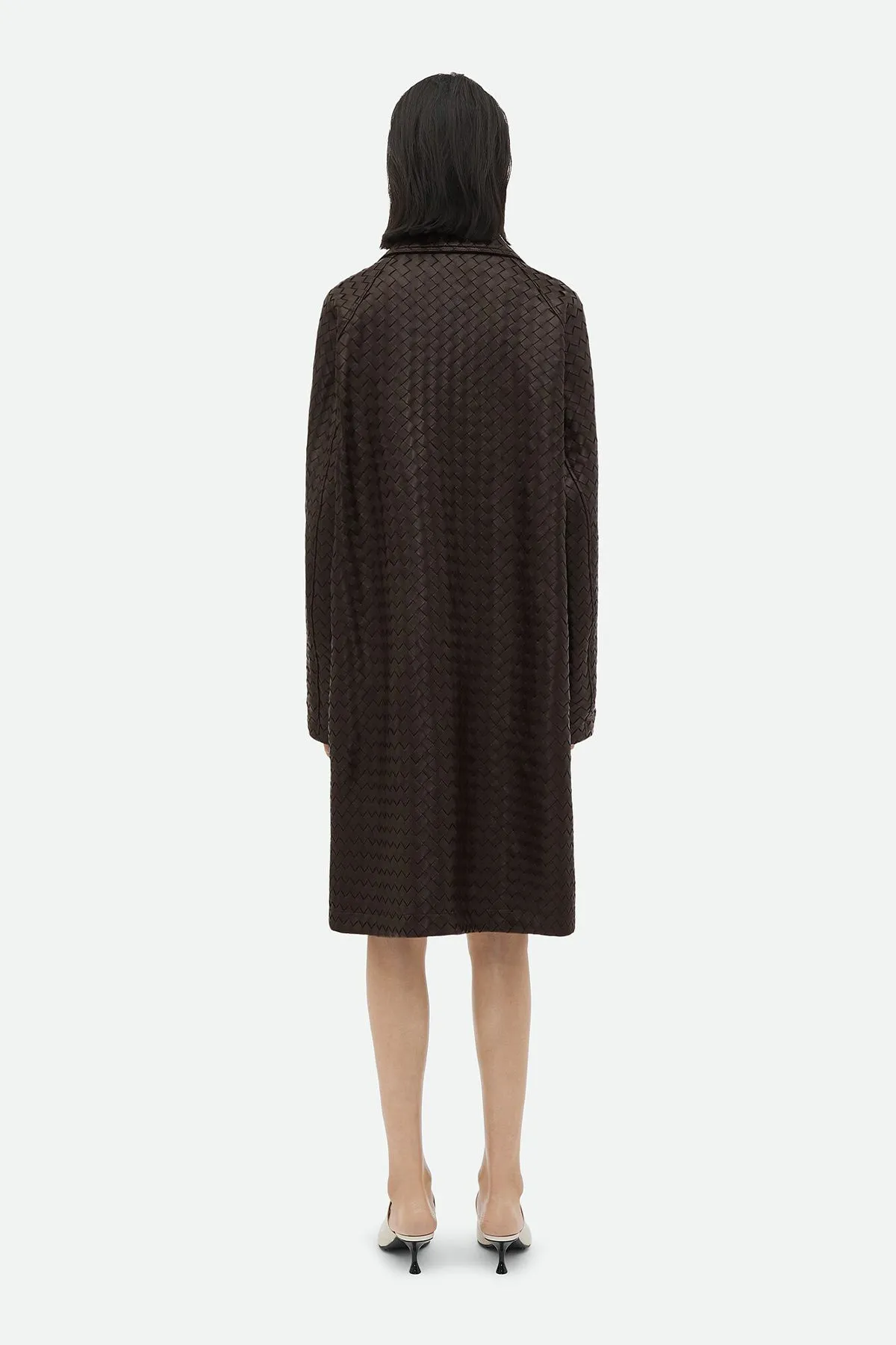 BOTTEGA VENETA | INTRECCIATO LEATHER COAT