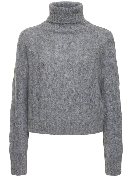 Brunello Cucinelli   Cable knit wool & mohair sweater 