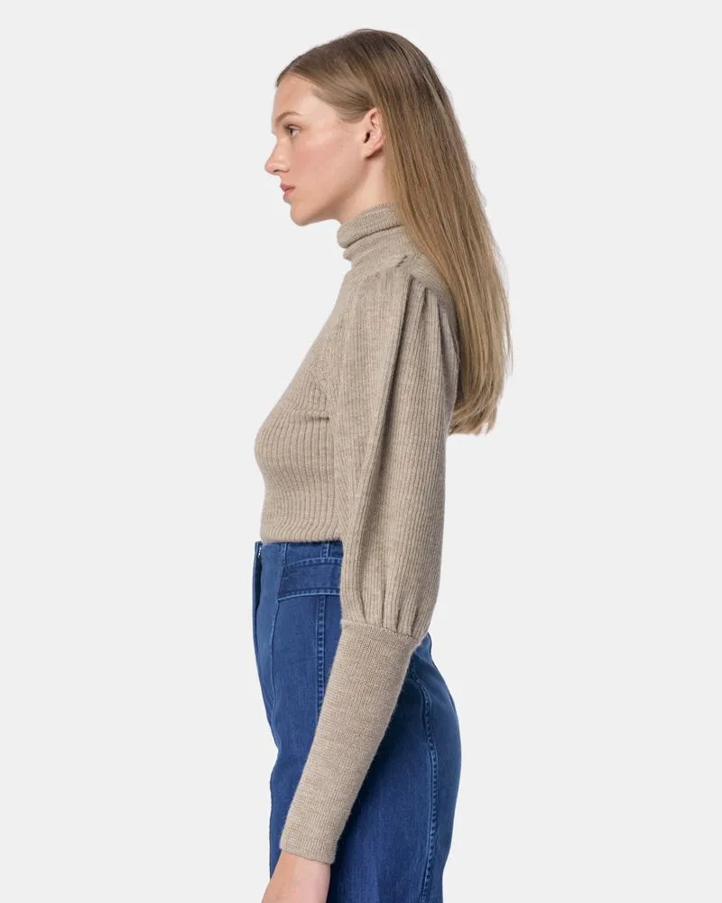 Brynn Turtleneck in Oatmeal