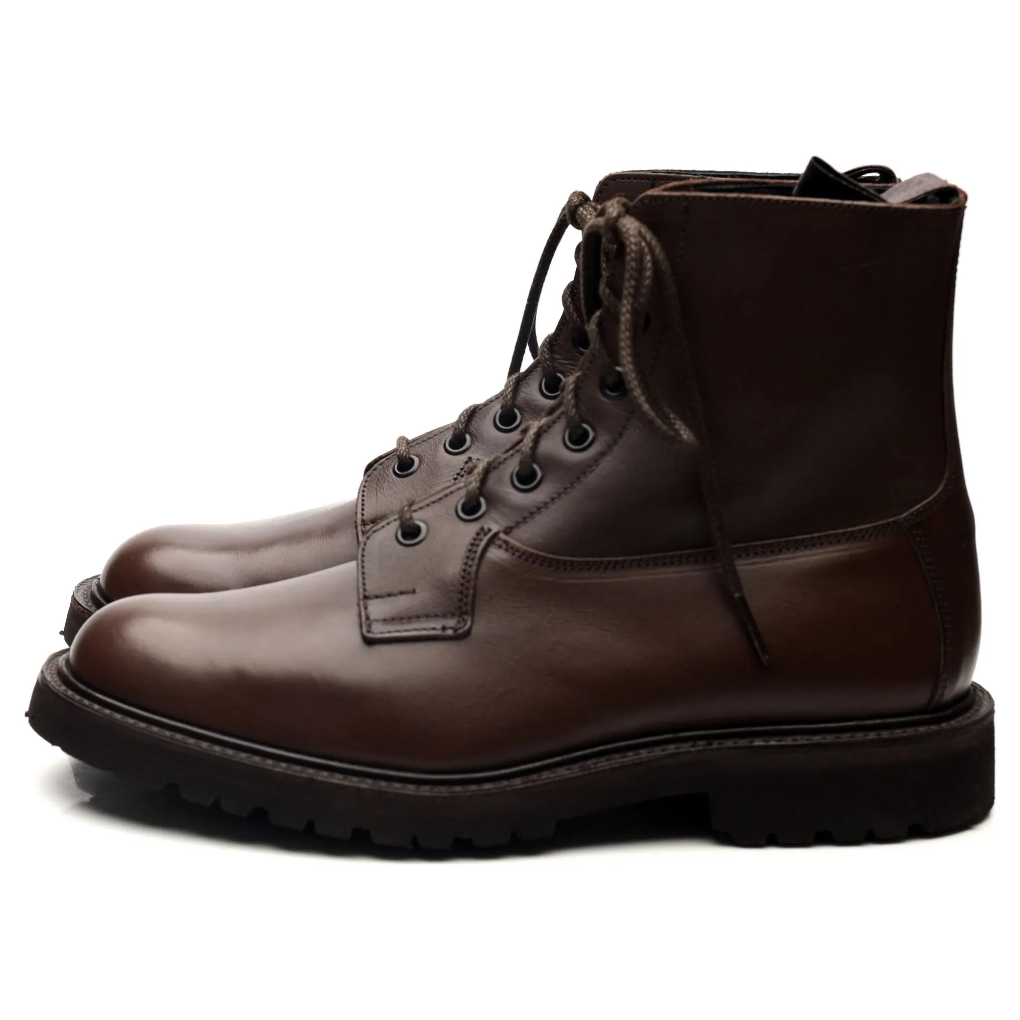 'Burford' Dark Brown Leather Boots UK 7