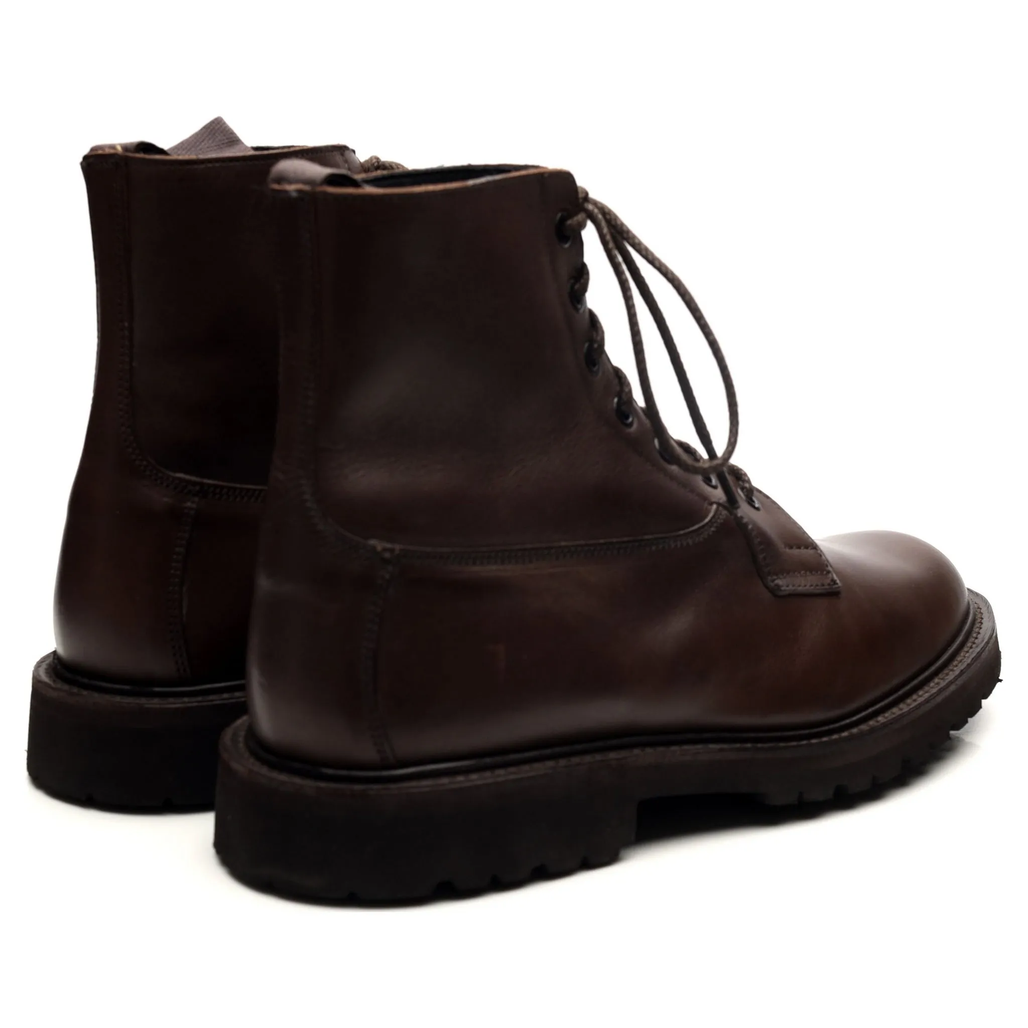 'Burford' Dark Brown Leather Boots UK 7