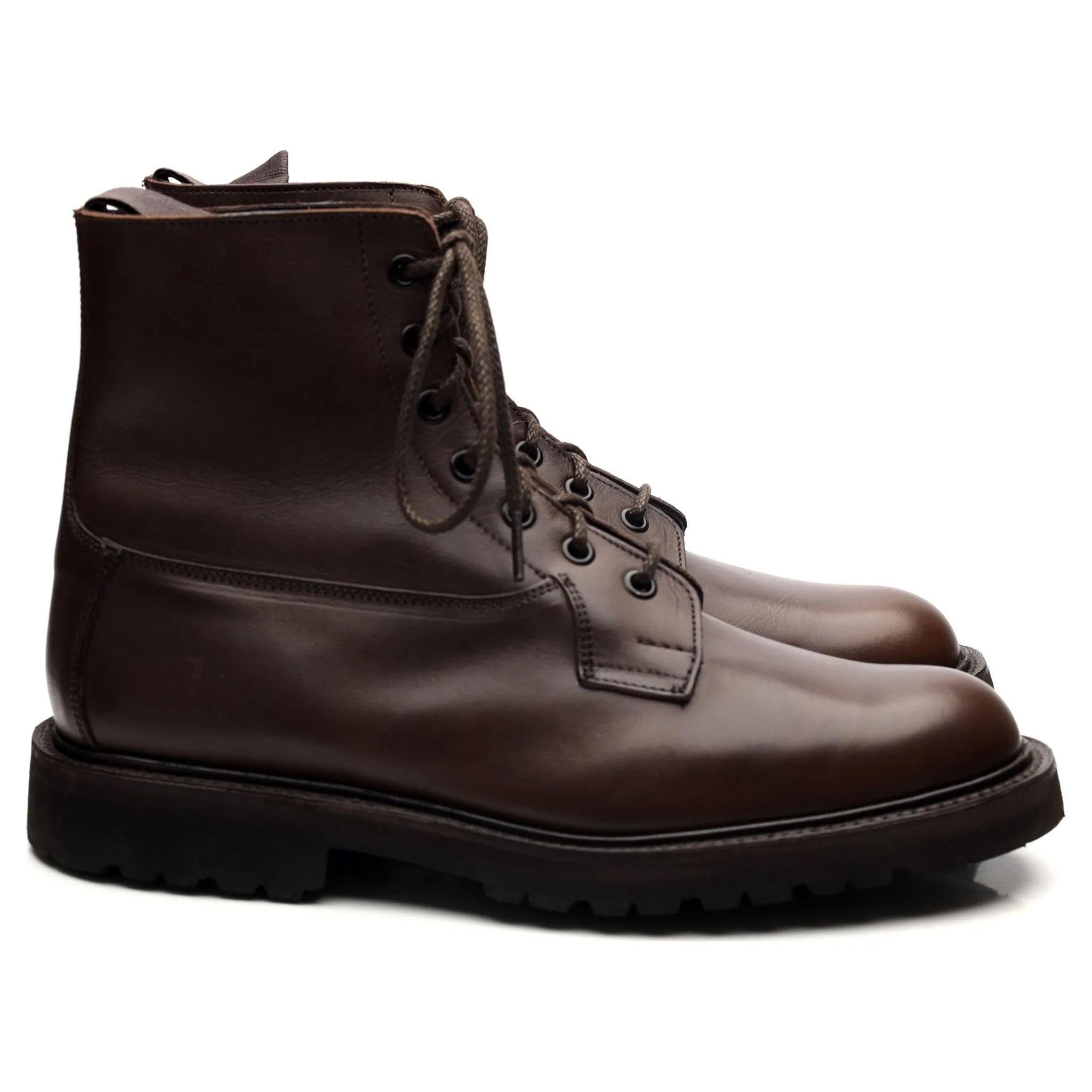 'Burford' Dark Brown Leather Boots UK 7