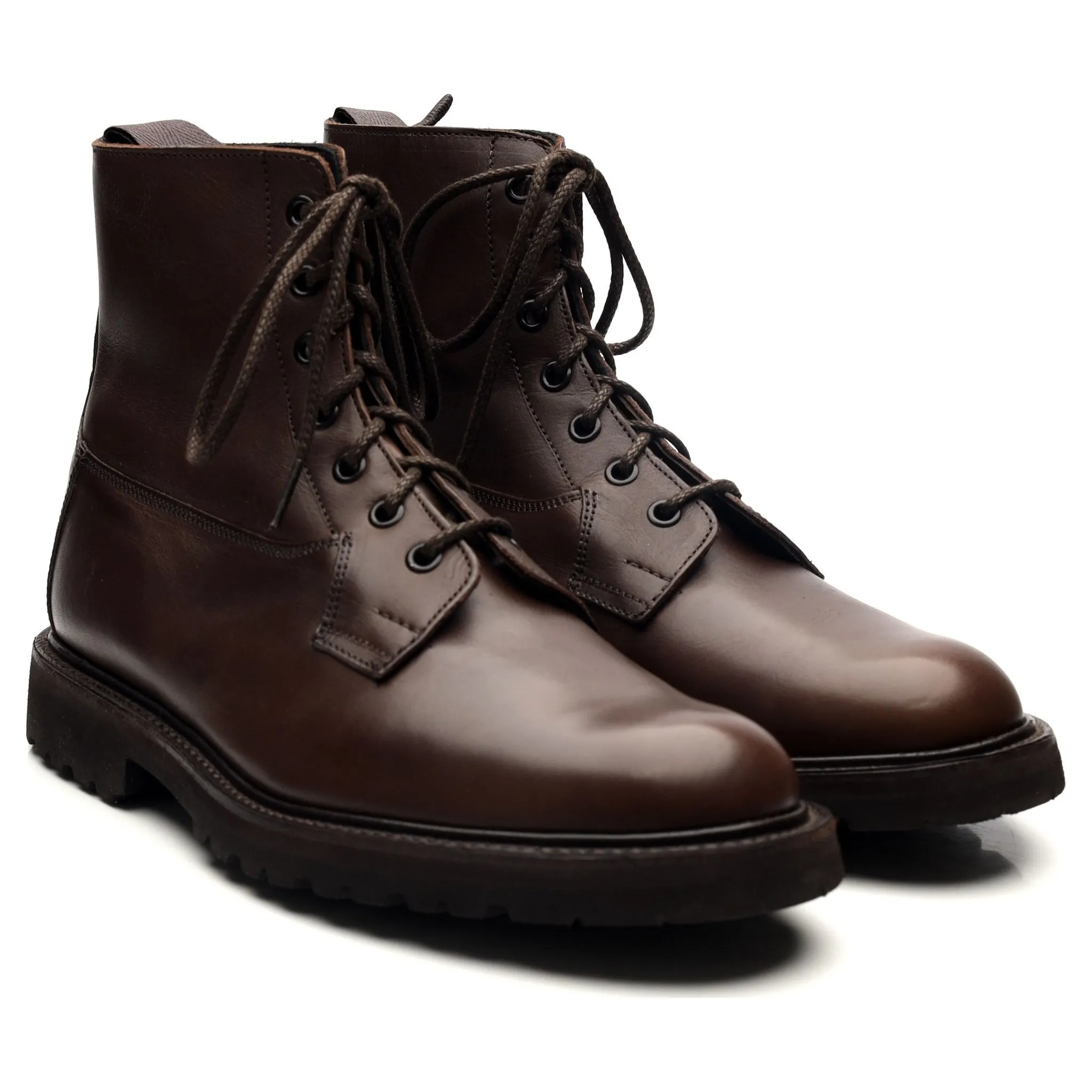 'Burford' Dark Brown Leather Boots UK 7