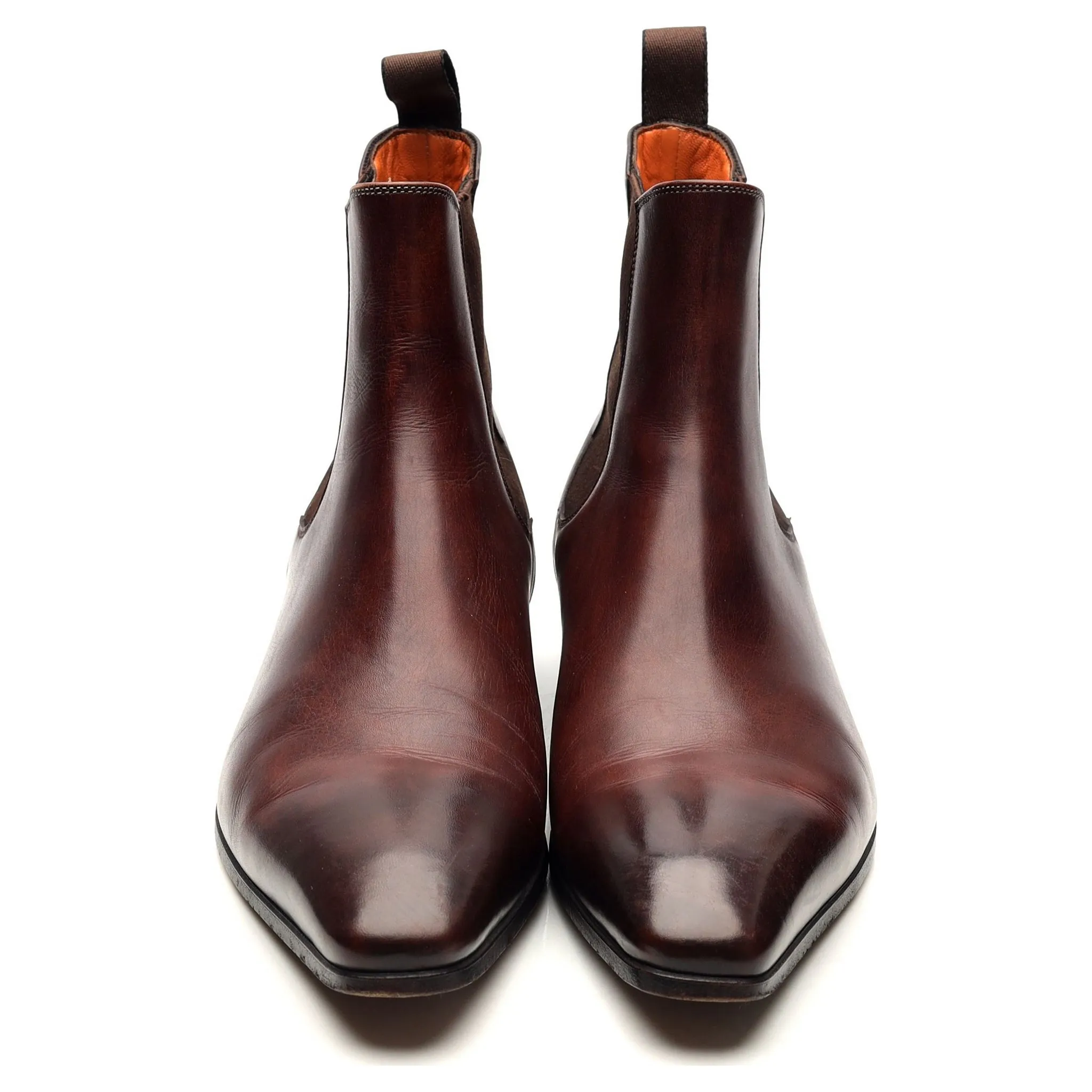 Burgundy Leather Chelsea Boots UK 6.5