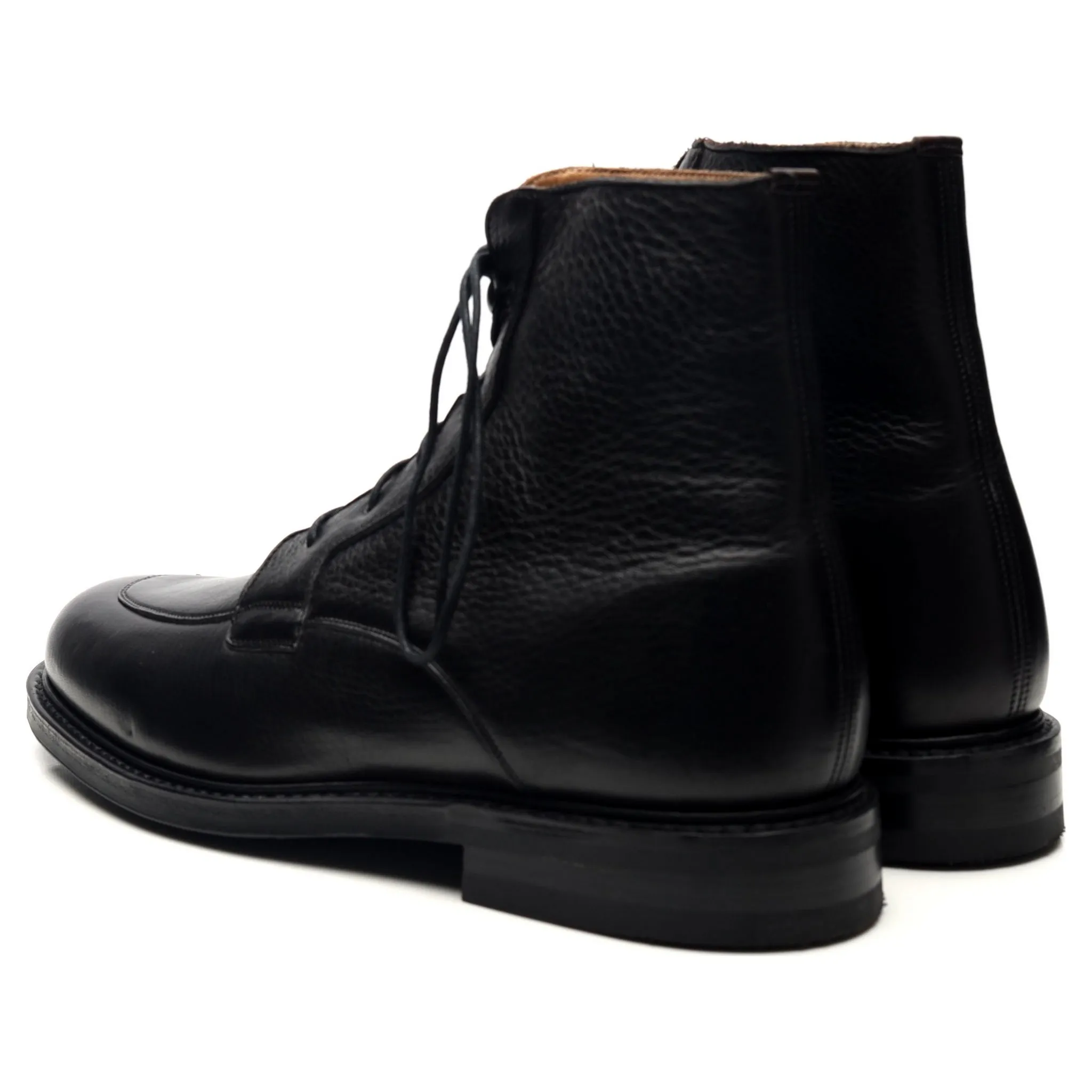 'Careby' Black Leather Boots UK 6.5 F