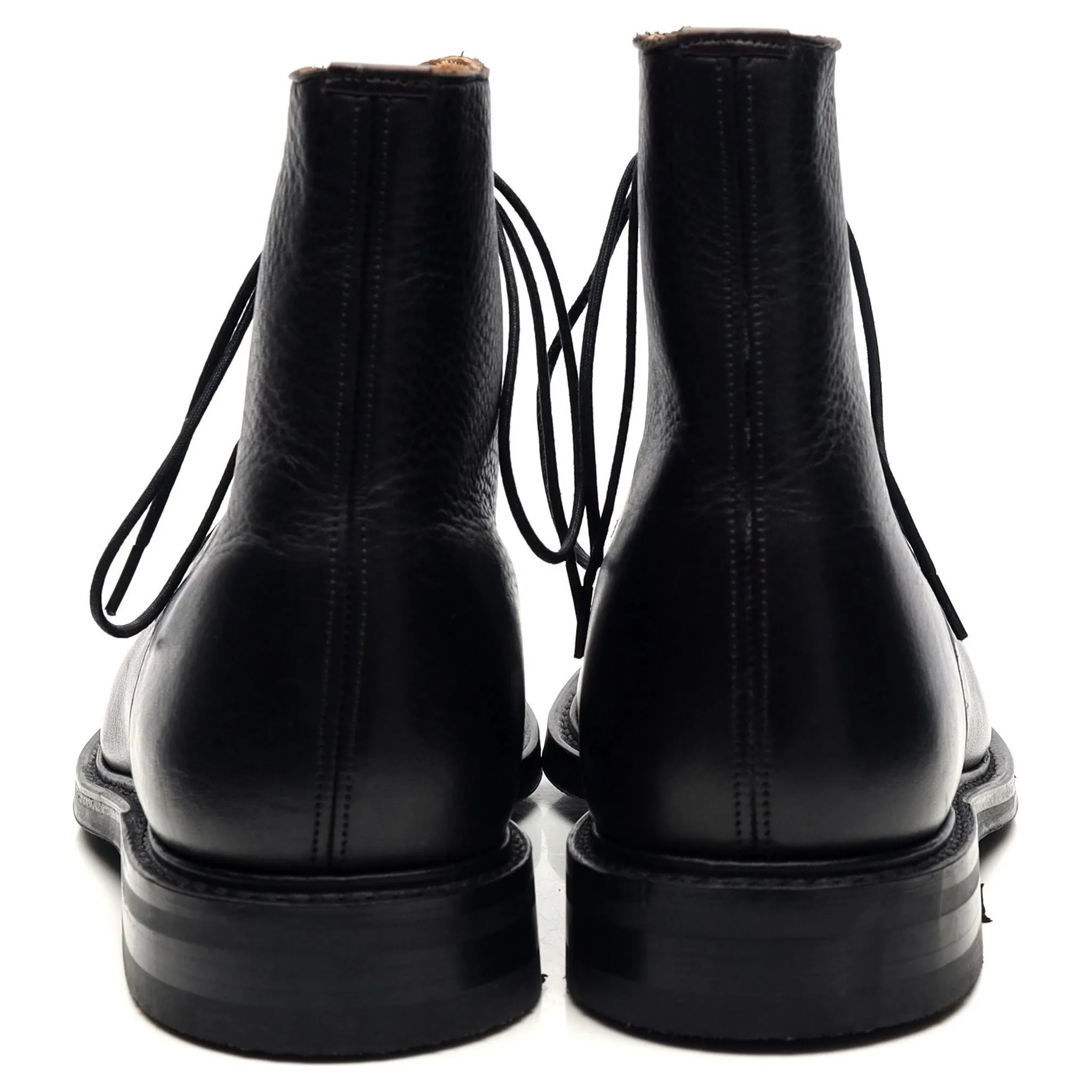 'Careby' Black Leather Boots UK 6.5 F