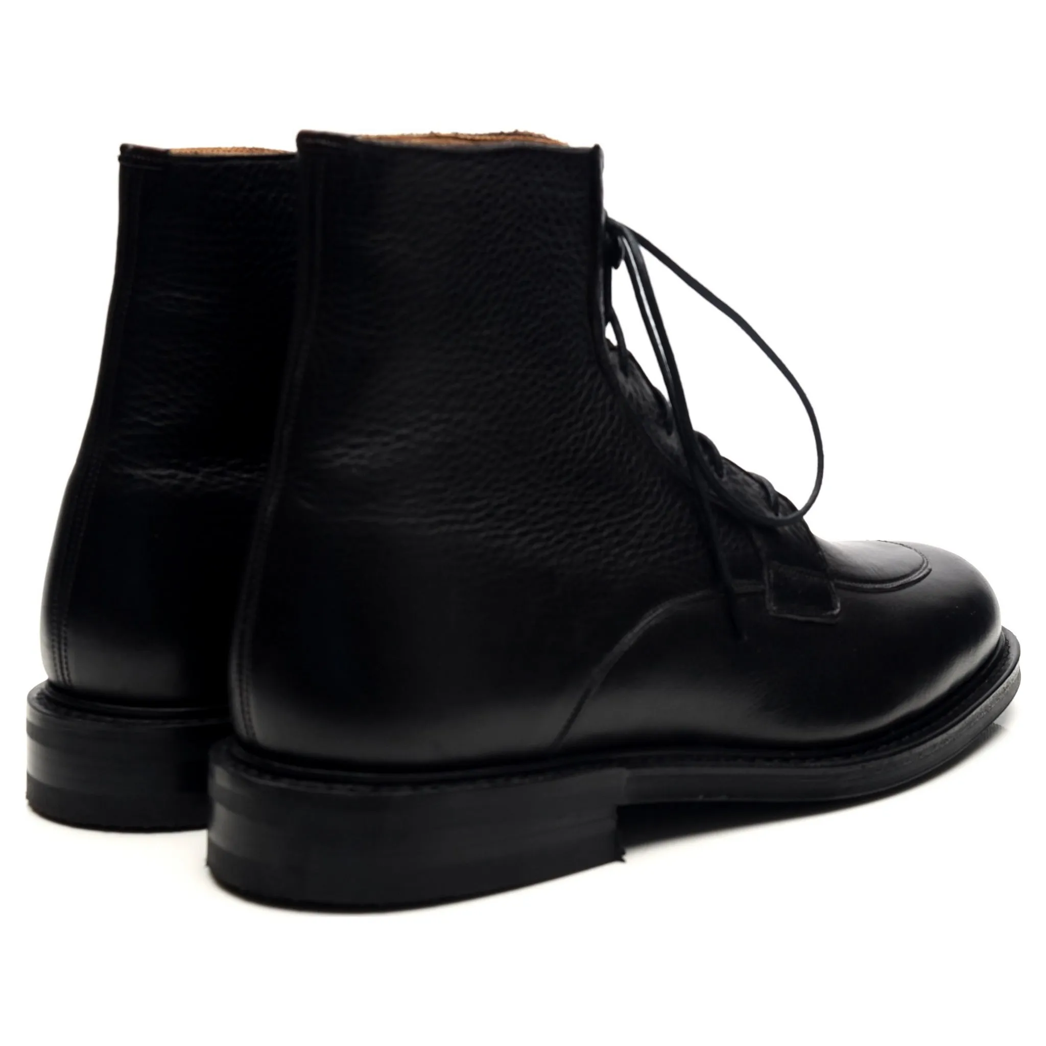 'Careby' Black Leather Boots UK 6.5 F