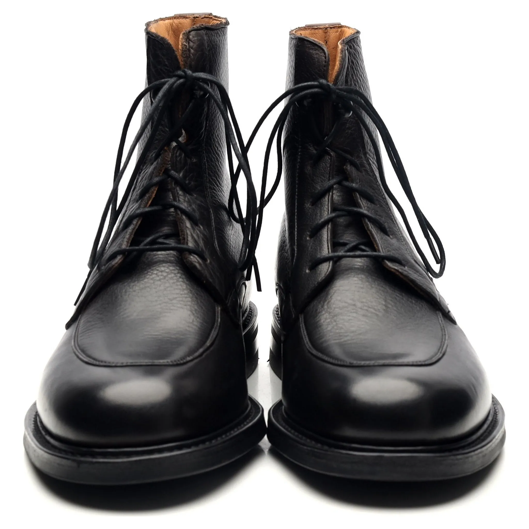 'Careby' Black Leather Boots UK 6.5 F