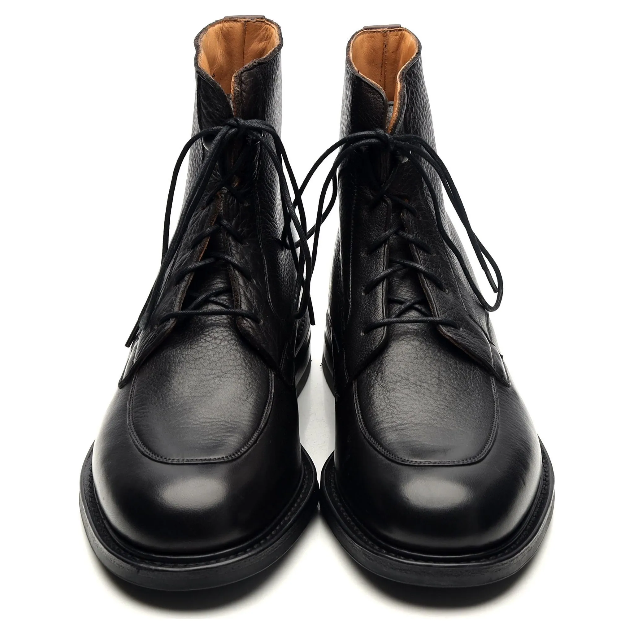 'Careby' Black Leather Boots UK 6.5 F