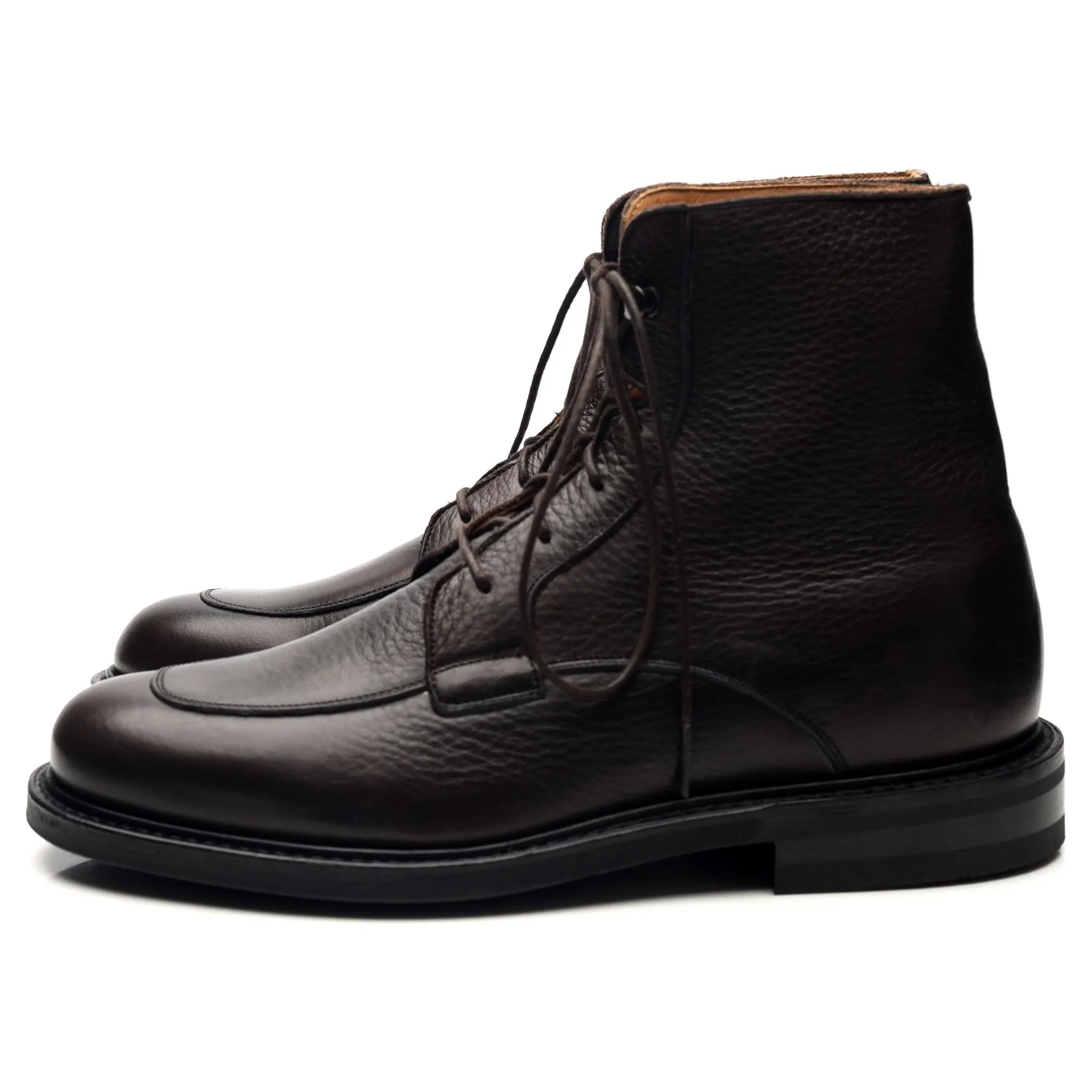 'Careby' Dark Brown Leather Boots UK 6.5 F