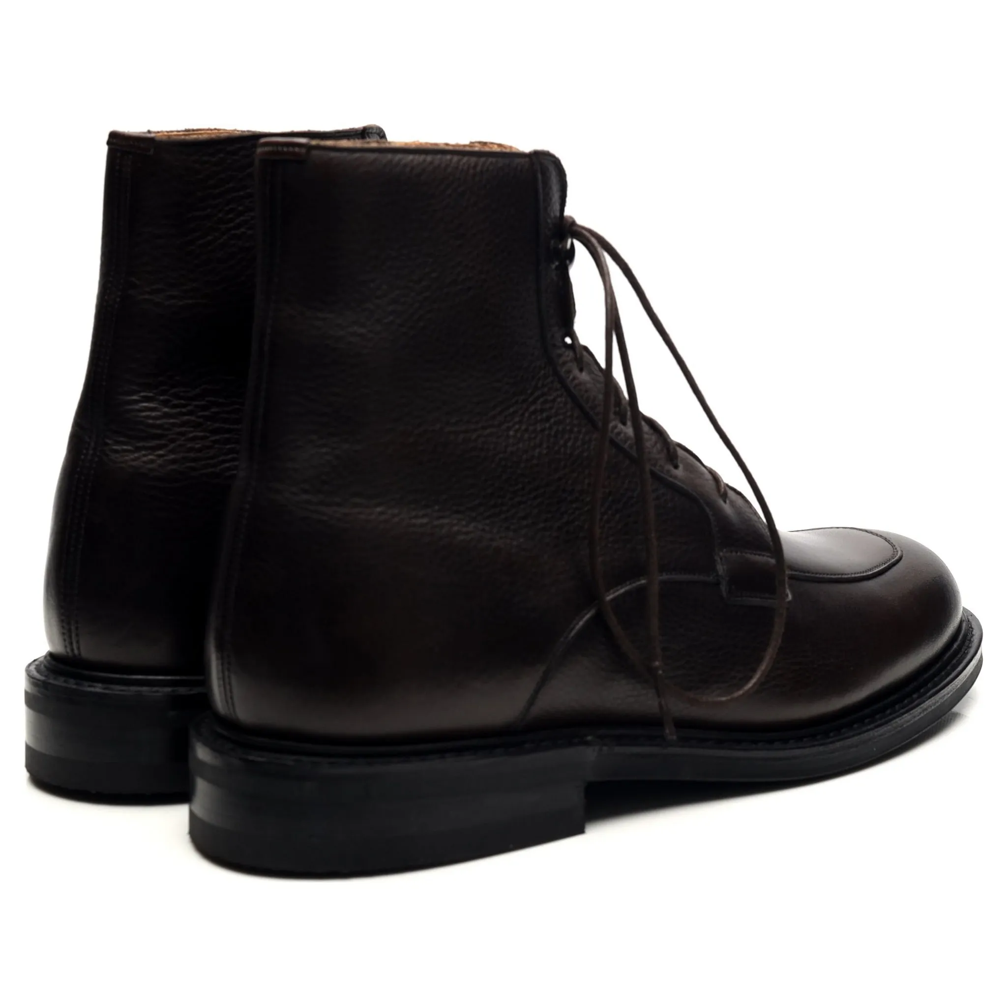 'Careby' Dark Brown Leather Boots UK 6.5 F