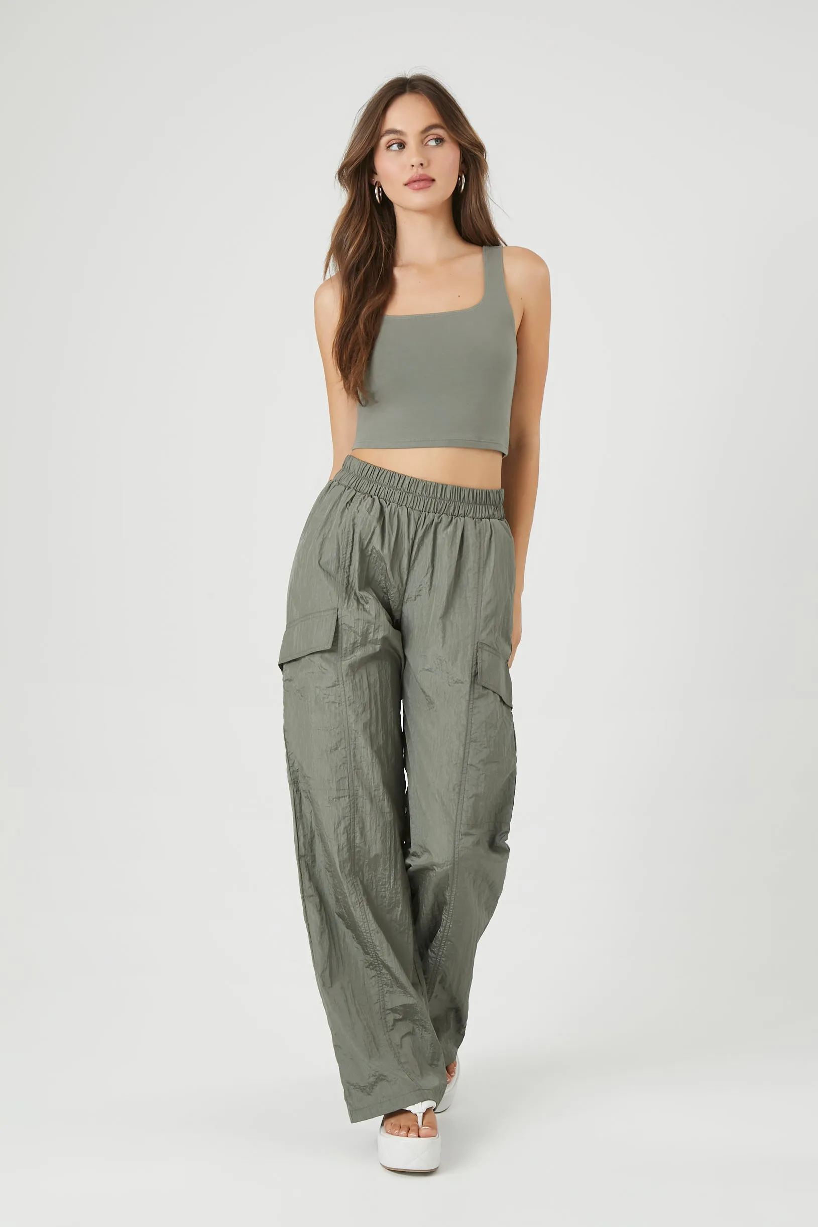 Cargo Straight-Leg Joggers