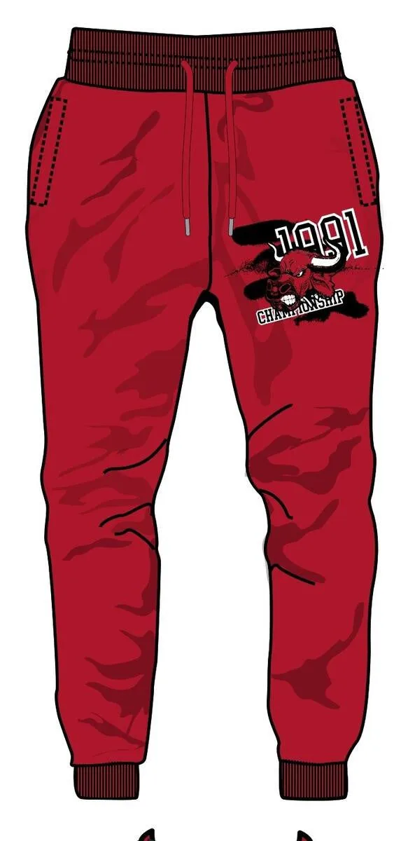 Carmine 6 Bull Joggers (Red) /C3