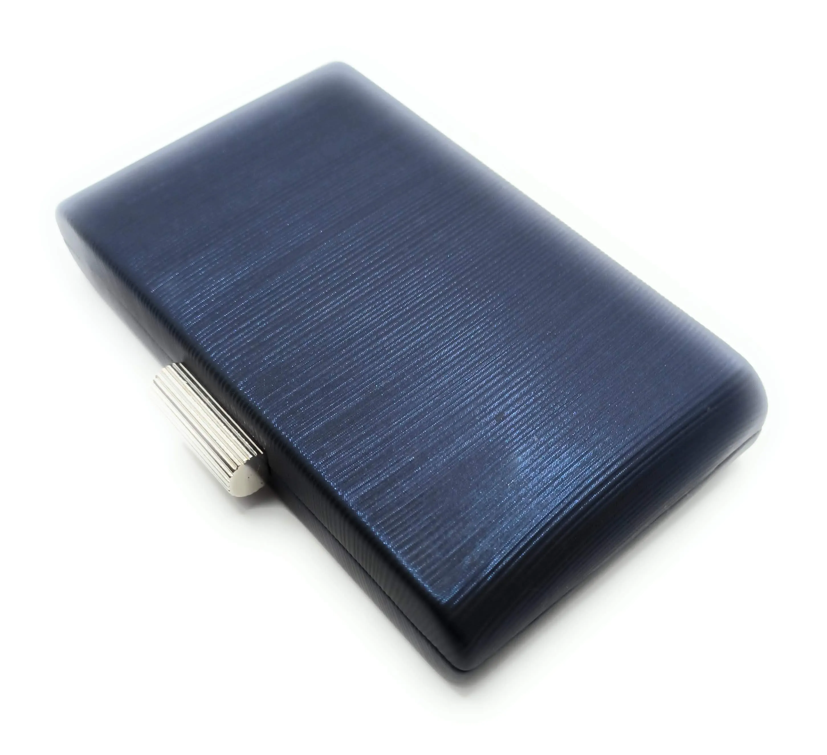 Cartera De Mano Bolso Fiesta · Rayas Azul Noche