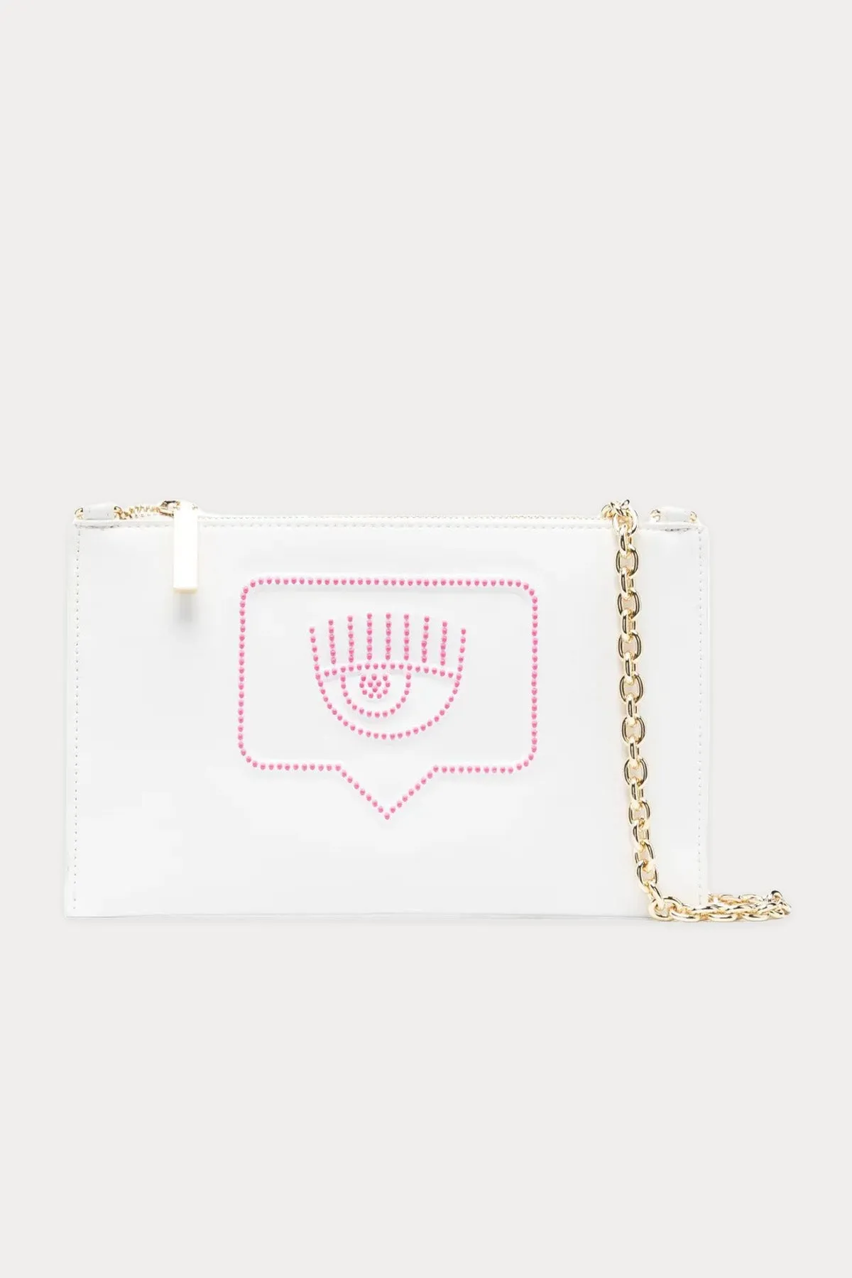 Chiara Ferragni Troklu Gz Logolu Zincir Askl Clutch anta