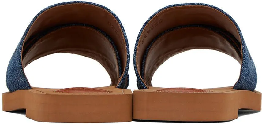 Chloé Blue Woody Mules